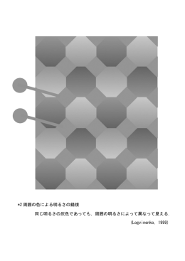 周囲の色による明るさの錯視