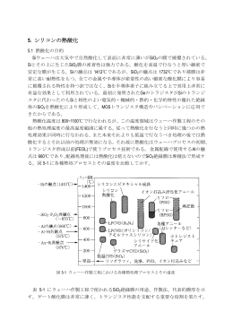5 シリコンの熱酸化