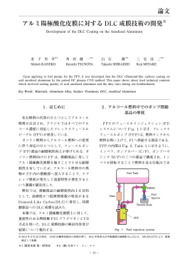 アルミ陽極酸化皮膜に対する DLC 成膜技術の開発 論文