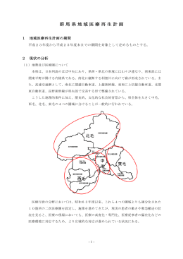 群馬県地域医療再生計画