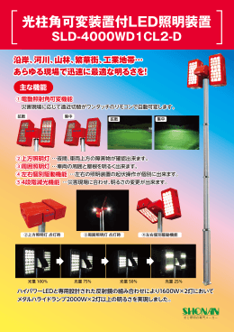 光柱角可変装置付LED照明装置【SLD-4000WD1CL2-D】