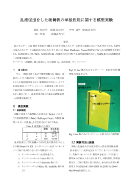 乱流促進をした硬翼帆の単独性能に関する模型実験