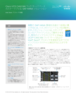 複数の SAP HANA 環境を迅速かつ容易に導 入するには、シスコ