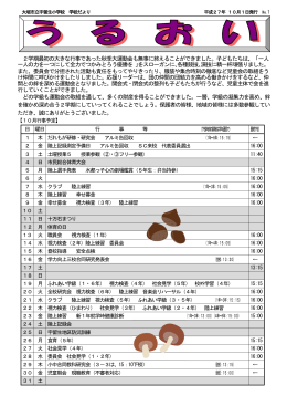 秋季大運動会も無事に終えることができました