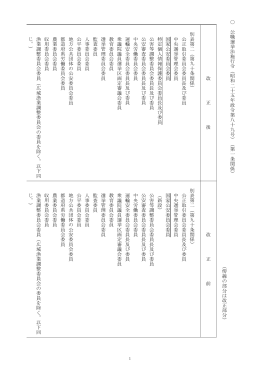 公職選 挙 法施行 令 （昭和 二 十五 年政 令 第 八十九号