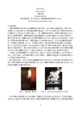 火のニオイ Odor of Fire 能美 隆 Takashi Nohmi TMS 研究会：  155
