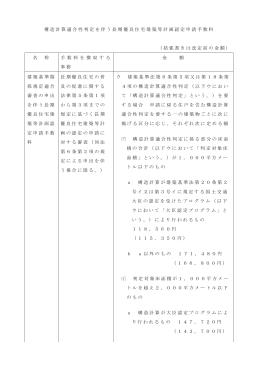 構造計算適合性判定を伴う長期優良住宅建築等計画認定申請手数料