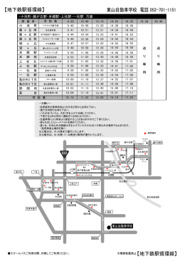 地下鉄駅循環線 - 東山自動車学校