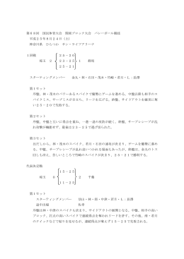 詳細（PDF - （AZALEA）バレーボールクラブ埼玉
