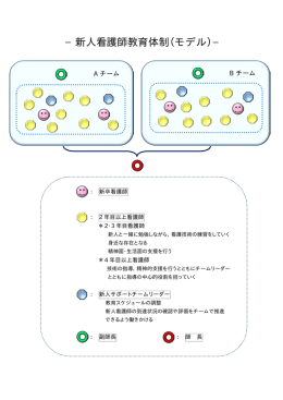 &minus;新人看護師教育体制（モデル）&minus;