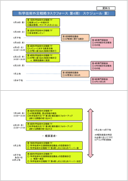 今後の科学技術外交戦略タスクフォーススケジュール（PDF：50KB）
