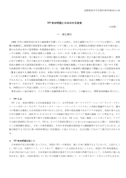 PP参加問題と日本の外交政策