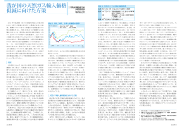 我が国の天然ガス輸入価格 低減に向けた方策