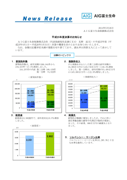 平成25年度決算について