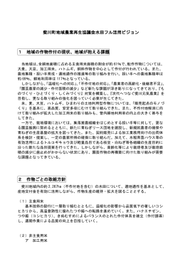 斐川町地域農業再生協議会 水田フル活用ビジョン(PDF文書)