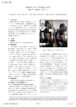 吐師道子, 北村達也, 能田由紀子, 姿勢変化に伴う母音調音の変化 NDI