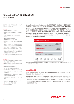 ORACLE ENDECA INFORMATION DISCOVERY