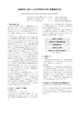 地域特性に着目した合計特殊出生率の影響要因分析