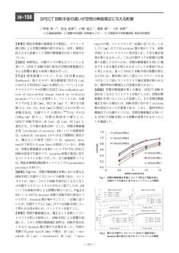 SPECT 回転半径の違いが空間分解能補正に与える影響