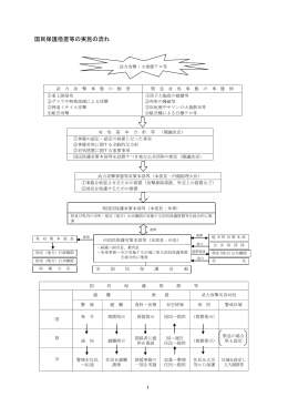 国民保護措置等の実施の流れ