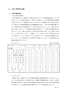 11．旧軍人軍属等の援護
