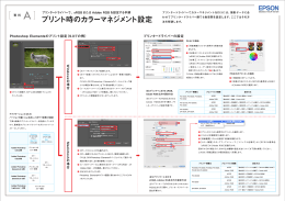 プリント時のカラーマネジメント設定
