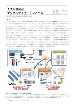 ATM搭載型 デジタルサイネージシステム