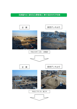 指扇駅北口駅前広場整備工事の進捗状況写真