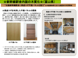 北陸新幹線駅舎に県産スギ不燃パネルを施工（PDF 284.52 KB）