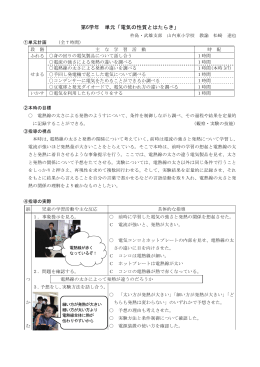 第6学年 単元「電気の性質とはたらき」