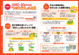 土砂災害・水害！そのとき「まだ大丈夫」は危険（PDF：1MB）