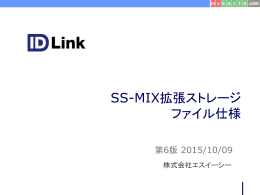 SS-MIX拡張ストレージ ファイル仕様
