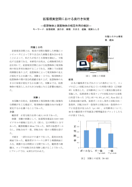 拡張現実空間における奥行き知覚