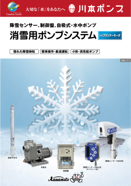消雪用ポンプシステム