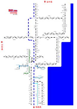 宮城県鉄道路線図