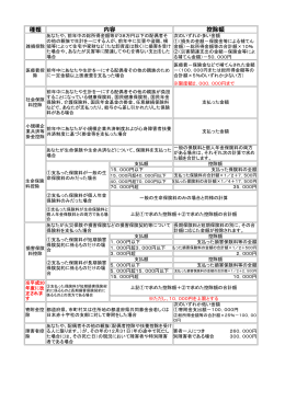 所得控除の種類と控除額対応表（PDF：94KB）