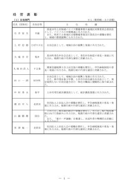 平成22年度上田市功労表彰者一覧（PDF：445KB）