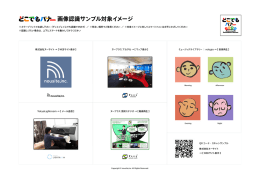画像認識サンプル対象イメージ