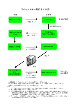 ライセンスキーの発行までの流れ（PDF形式）