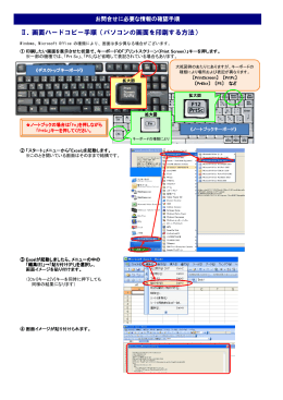 Ⅱ．画面ハードコピー手順（パソコンの画面を印刷する方法）