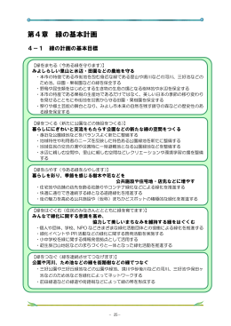 第4章 緑の基本計画