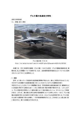 デルタ翼の低速空力特性