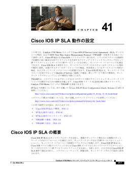 Cisco IOS IP SLA 動作の設定