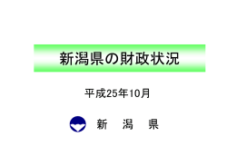 新潟県の財政状況