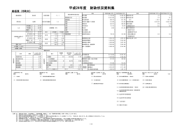 財政状況資料（PDF：1256KB）
