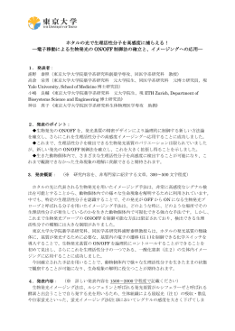 ホタルの光で生理活性分子を高感度に捕らえる！ - 生体情報学