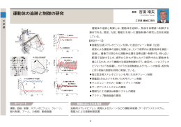 運動体の追跡と制御の研究