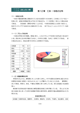 第 12 章 仁杉・一杉姓の分布