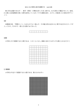 10 と 3 と矢印と巨大な数たち ver1.03 個人的な話題であるが &middot;&middot;&middot; 数学