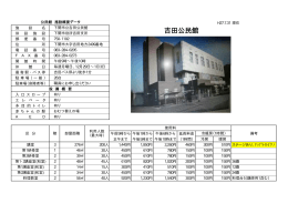 吉田公民館施設概要データ(PDF文書)